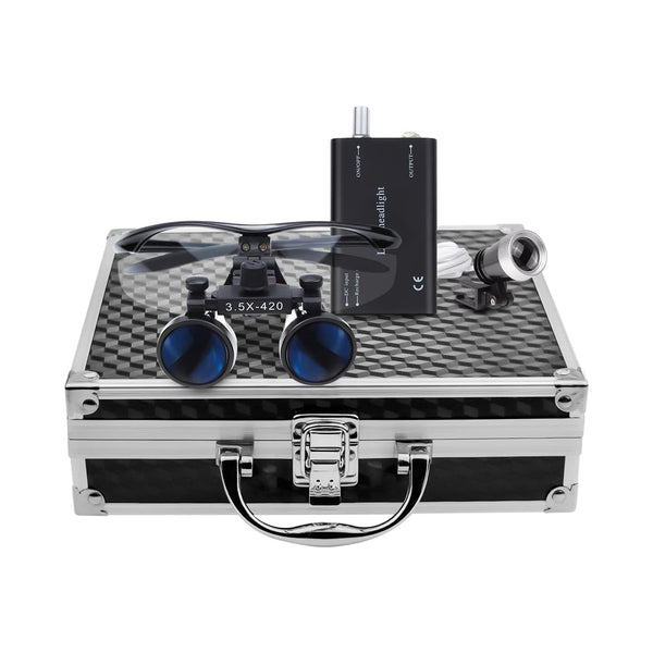 Dental Loups + Led Head Light Lamp