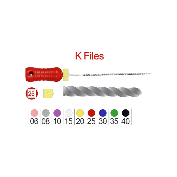 Nickel Titanium Endodontic K Files (Niti K Files)