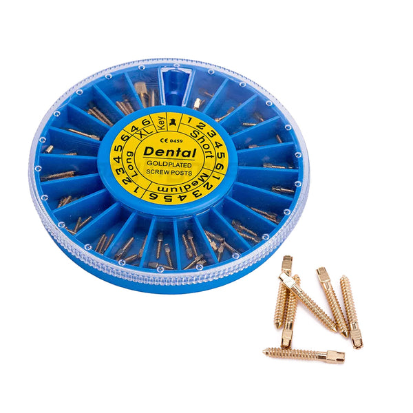 Dental Screw Posts (Gold Plated)