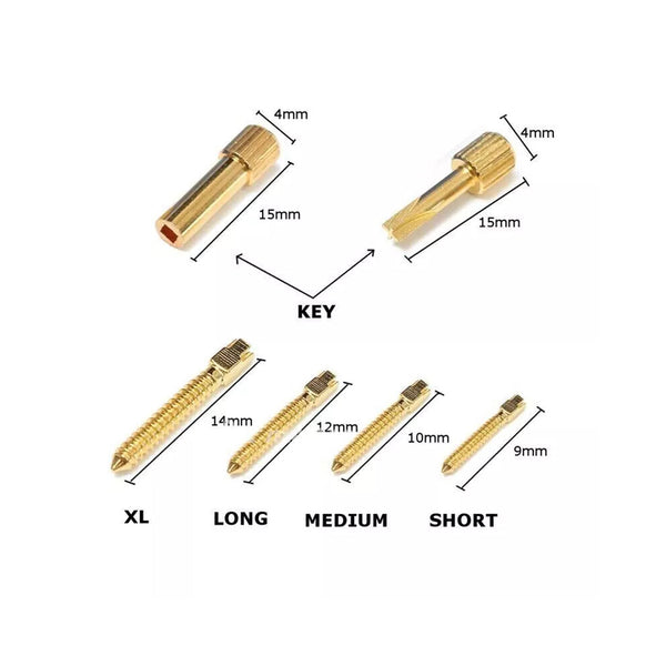 Dental Screw Posts (Gold Plated)