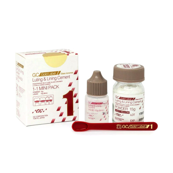 GC - Gold Label 1 Mini - Glass Ionomer luting and lining Cement